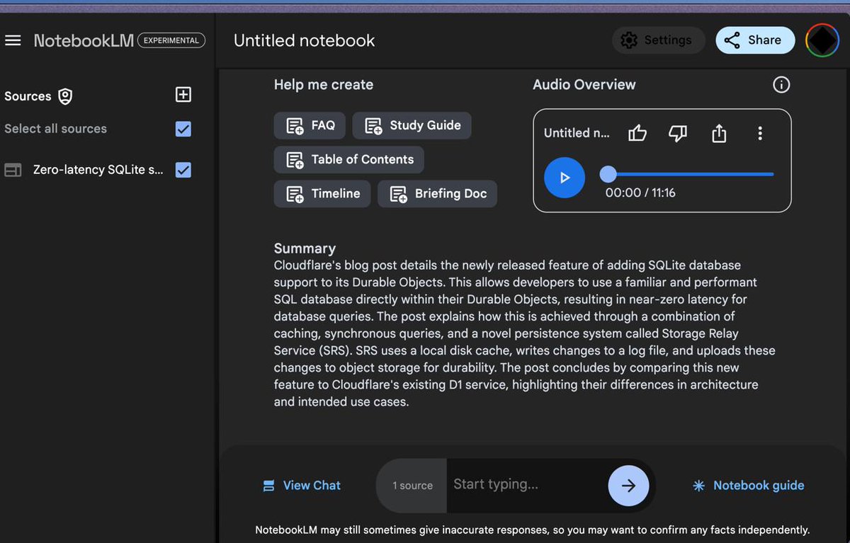 zveruk's tweet photo. Loving Google's Notebook LM! It's like a smart workspace where you can dump docs, websites, and projects. And it turns everything into mini-podcasts! 🎧 I just upload stuff, listen, ask questions, and boom - summaries ready for my Obsidian. Game-changer for exploring new topics! https://t.co/8qzAqw6Qfq