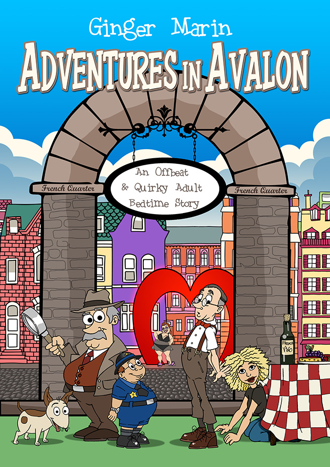 Ginger_Marin's tweet photo. Fun for end of summer and  upcoming holiday gifts. "Adventures in Avalon" - it's got:
* politically incorrect #adultanimation #humor 
* funny detective stories
* perverts and a brothel and lots more quirky #fiction 
https://t.co/DV82PHiipy https://t.co/zJKbmbVDXJ
