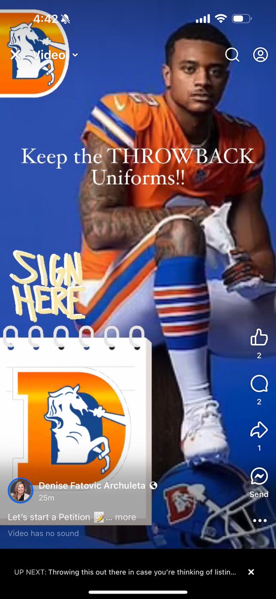 DeniseSuccess4U's tweet photo. Can we PLEASE keep these Throwback Uniforms? They make me so HAPPY π§‘π#denverbroncos #throwbackuniforms https://t.co/5jIY4HPj2t