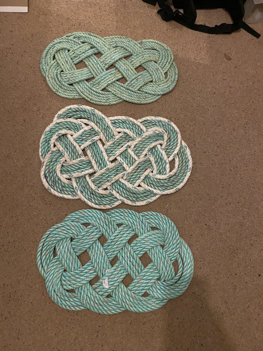 CornishSpliced's tweet photo. More of Grandads gorgeous mats are going into the online shop tomorrow.
Made from retired potting ropes worked out of St Ives harbour. Repurposed and given a new lease of life
https://t.co/LG7U363VZM
#MakingADifference
#RePURPOSEDinCORNWALL
https://t.co/0PbpF5IBwN https://t.co/ui9CP4bxHr