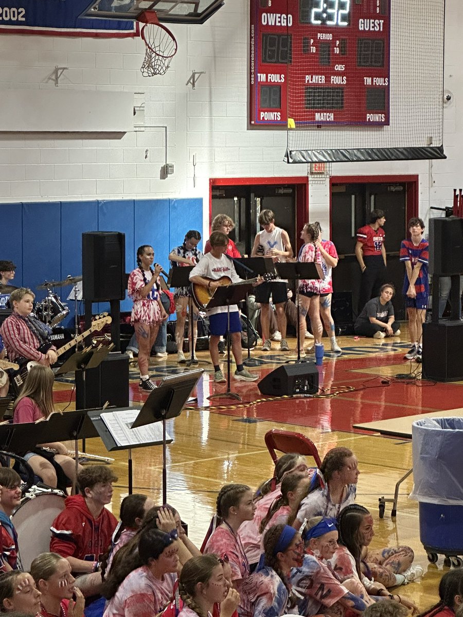 Our music students were BUSY this weekend!  MTB &amp; Pep Band played at Pep Rally, MTB did a full set before 🏈game, Pep Band played during game,  Chambers sang Alma Mater and National Anthem at game, and MTB performed at Porch Fest today!  Great job supporting the OA Community!