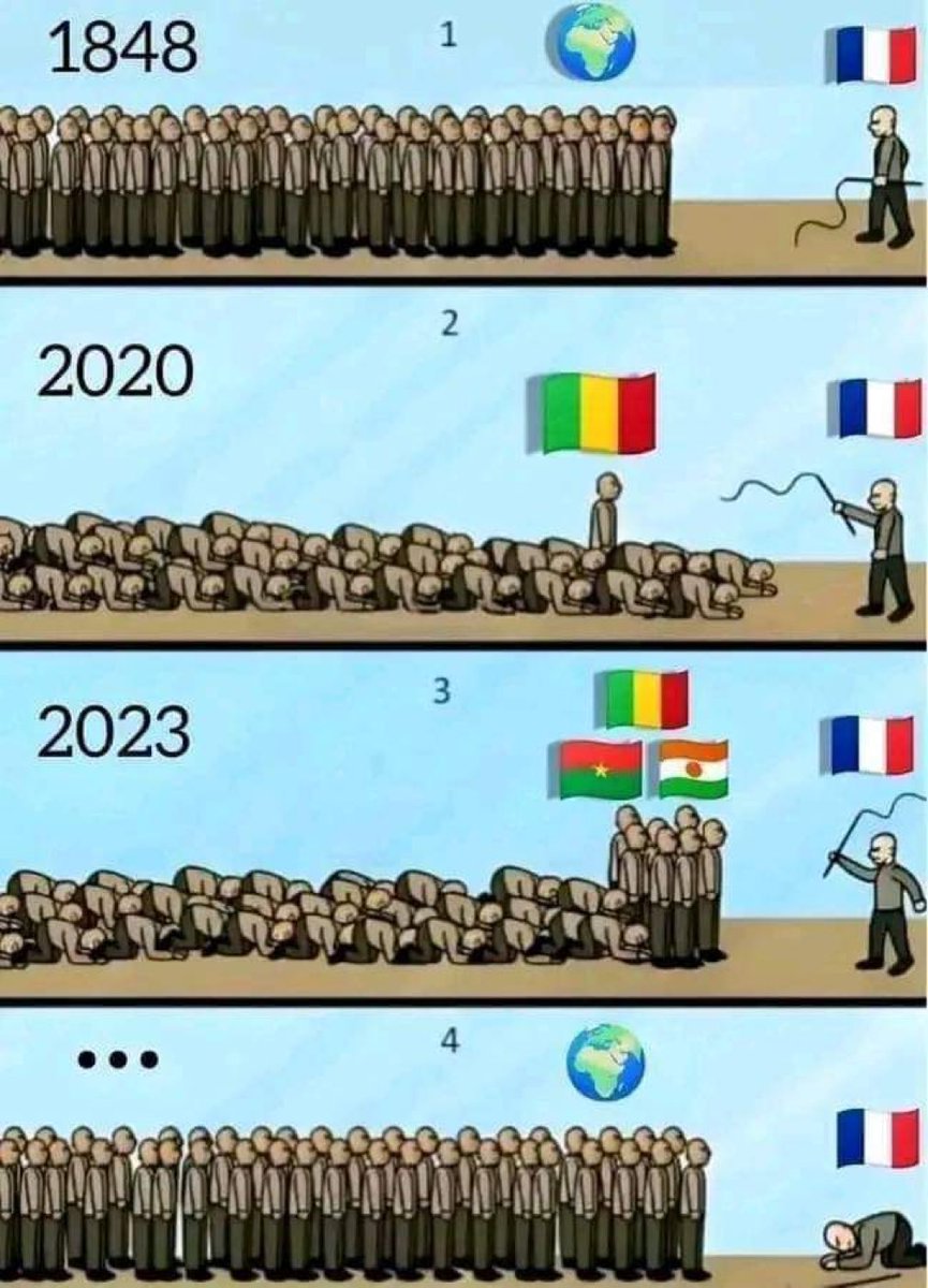 The Africans, some of them are standing up and saying enough is enough. tell the French no more.
