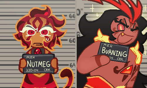 Cryingartist_'s tweet photo. Never had a chance to hop onto that one barbie trend.
#BurningSpiceCookie #nutmegtigercookie #cookierun #cookierunkingdom #cookierunkingdomfanart https://t.co/yIc6DjEKYD