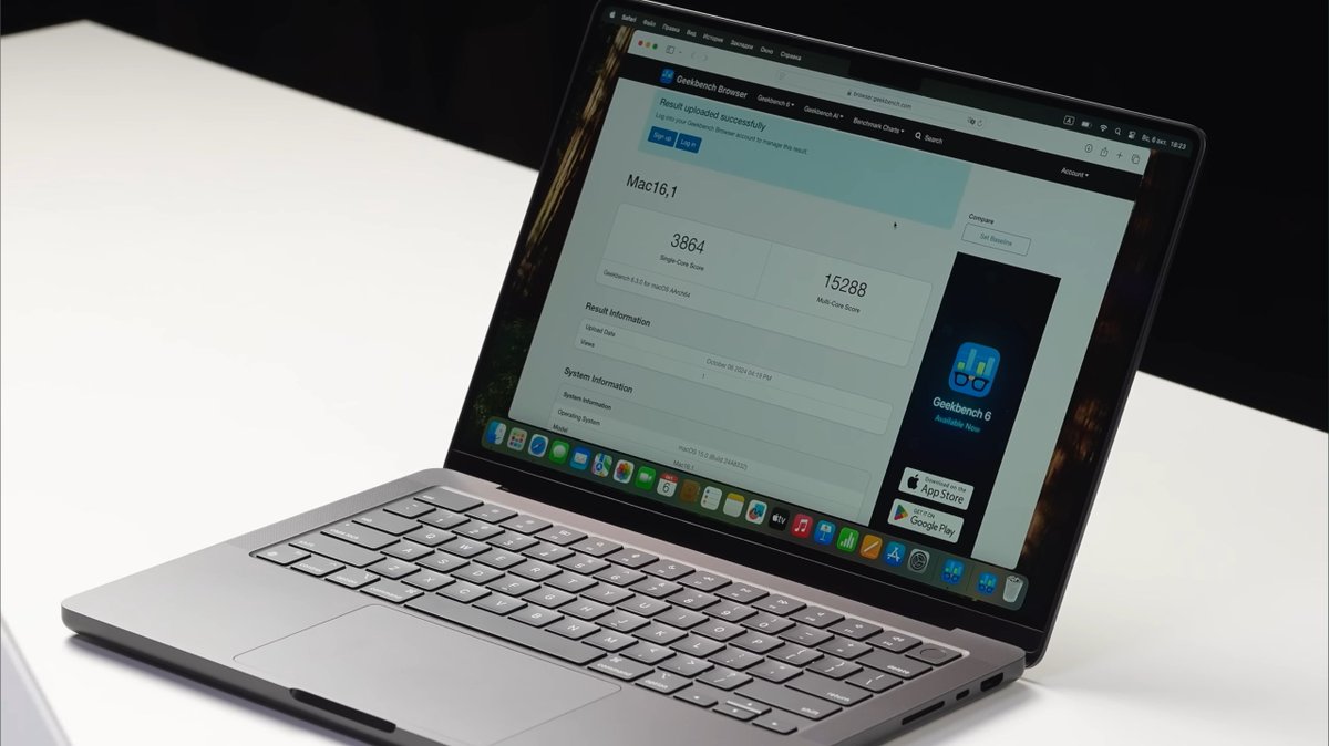 smartechdaily's tweet photo. يزعم مقطع فيديو فتح صندوق جديد على YouTube أنه يُظهر MacBookPro مقاس 14 بوصة مدعومًا بشريحة M4.
يحتوي MacBook Pro M4 في الفيديو على سعة تخزين 512Gb وذاكرة وصول عشوائي 16Gb وثلاثة منافذ Thunderbolt 4 ومنفذ HDMI وفتحة بطاقة SD وMagSafe.
تُظهر نتائج اختبار Geekbench أن شريحة M4 تتفوق على شريحة M3، بنتيجة أحادية النواة 3864 ونتيجة متعددة النواة 15288.
🔗 رابط المقطع:
https://t.co/AZuiQ6CUhC