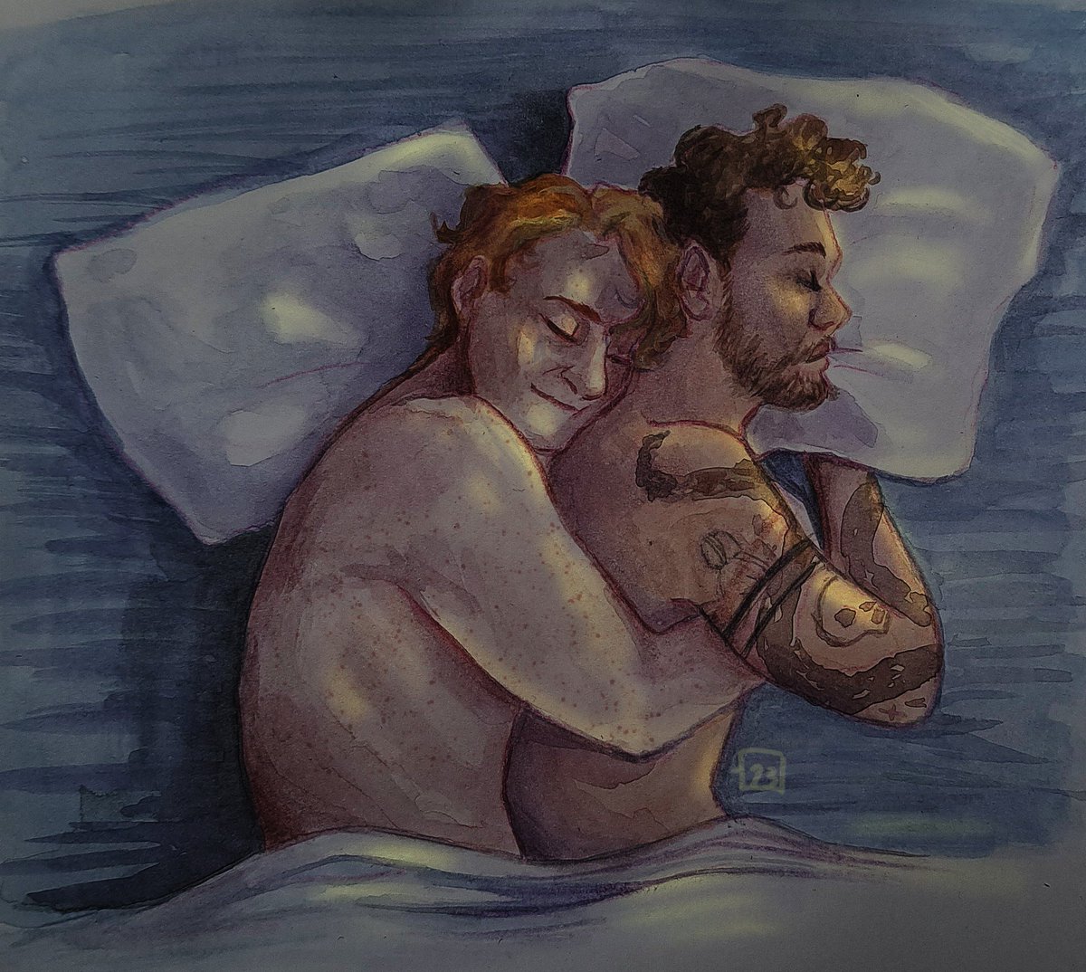 espressosaur's tweet photo. My softest gentlebeard art to date 🥹💜

Made to accompany @Lyndzi 's beautiful fic that you can read here!
https://t.co/0QiAyDYorZ

#OFMD #gentlebeard https://t.co/drawrZhV24