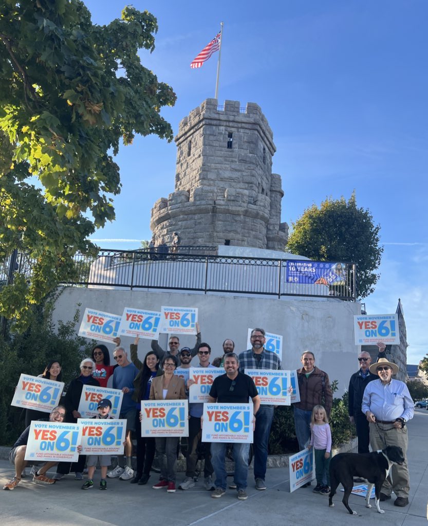 🎯Somerville says YES ON 6! 

Join is voting to bring in millions more funds affordable housing, open space and historic preservation. 

Learn more here: yeson6somerville.com