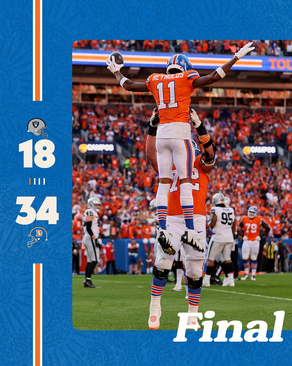 BroncosEspanol's tweet photo. Tercera W consecutiva #BroncosCountry. 🫡
#LVvsDEN | #ThrowbackTo77 | #VamosBroncos https://t.co/mmVOziWOi0