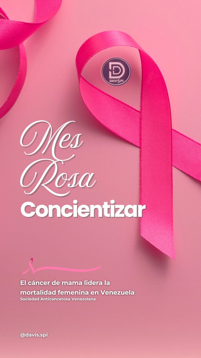 SpiDavis's tweet image. Mas conciencia, mas salud.

En el mes rosa, octubre. Dedicamos nuestro espacio a la campaña para la prevención del cancer de mama.

#mesrosa #ccs #caracas #venezuela #cancer #cancerdemama #salud #mujeres