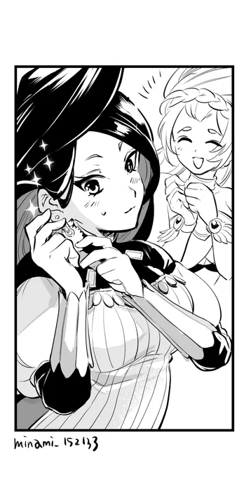 #メギドワンドロワンライ
ジニマル様の架空のマンガ一コマ 