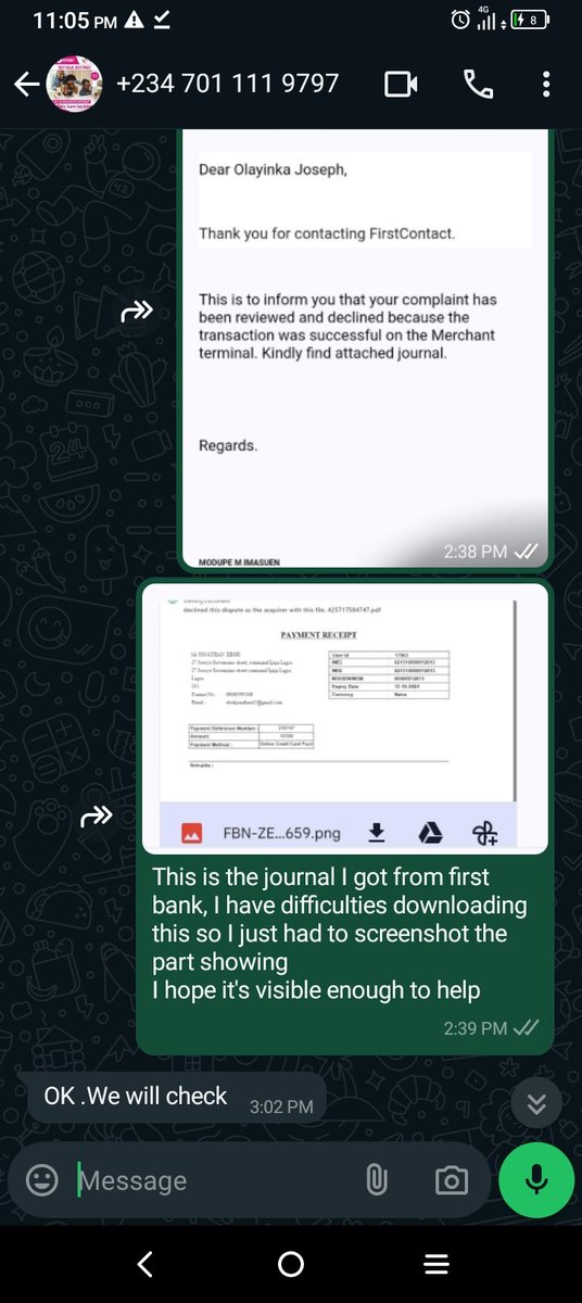 sisteryinka's tweet photo. @vdtcomms How do you receive money and not give value? Telling me payment not found even after First bank sent me a journal https://t.co/GrMsR9mR3C