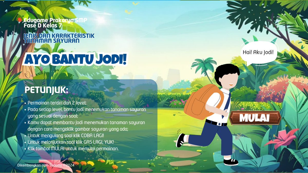 Praktik Baik Inovasi Amuba: Asesmen Murid dengan Edugame Sederhana Berbasis Canva.

Mainkan di tautan s.id/edugameprakarya