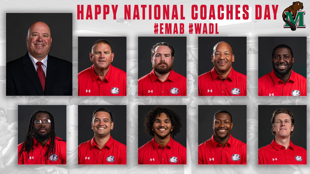 Minot State Football (@msubeaversfb) on Twitter photo Happy National Coaches Day!
<a href="/coachshields/">Ian Shields</a>
<a href="/Coach_D_Mac/">Darryl McBride Jr</a>
<a href="/Coach_Roth/">Jake Rothschiller</a>
<a href="/TomSimi/">Tom Simi</a>
<a href="/CoachRodrckPlum/">Roderick Plummer</a>
<a href="/CoachJay98/">Jeremiah Elisha Johnson</a>
<a href="/CoachCav81/">Skyler Cavanaugh</a>
<a href="/Coach_Mitch2/">Semaj Mitchell</a>
<a href="/CoachFam/">Coach Mike Famiglietti “Fam”</a>
<a href="/CamWierson/">Cam Wierson</a>
#WADL
#EMAB 🦫 Happy National Coaches Day!
<a href="/coachshields/">Ian Shields</a>
<a href="/Coach_D_Mac/">Darryl McBride Jr</a>
<a href="/Coach_Roth/">Jake Rothschiller</a>
<a href="/TomSimi/">Tom Simi</a>
<a href="/CoachRodrckPlum/">Roderick Plummer</a>
<a href="/CoachJay98/">Jeremiah Elisha Johnson</a>
<a href="/CoachCav81/">Skyler Cavanaugh</a>
<a href="/Coach_Mitch2/">Semaj Mitchell</a>
<a href="/CoachFam/">Coach Mike Famiglietti “Fam”</a>
<a href="/CamWierson/">Cam Wierson</a>
#WADL
#EMAB 🦫