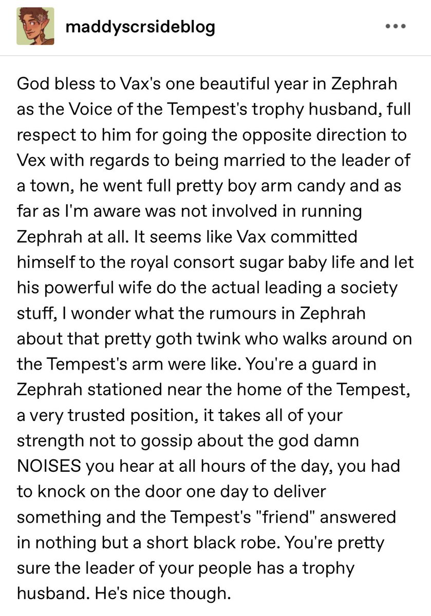 literally my favorite vaxleth post of all time