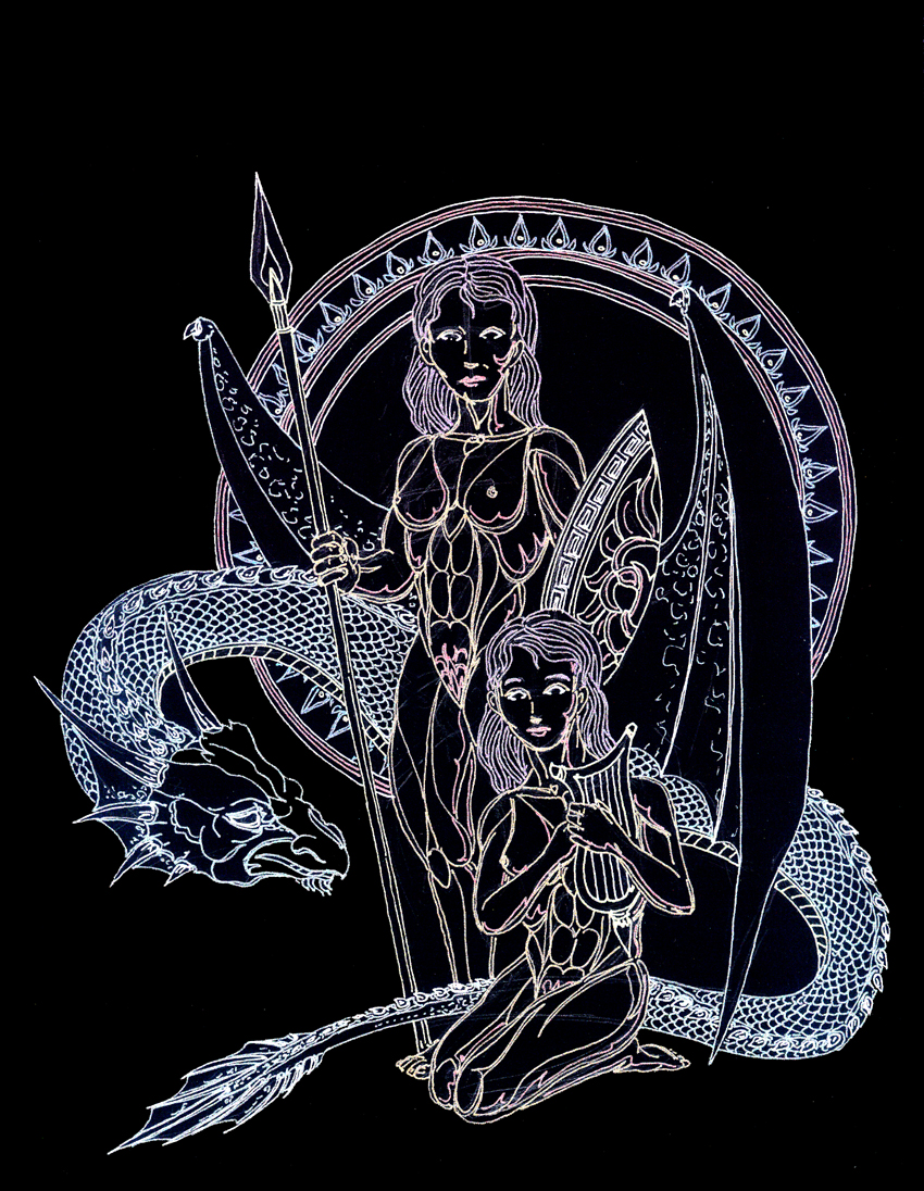 Lakan_Olivares's tweet photo. Babylonian Zodiac: Gemini (Δίδυμοι ♊)
2009
Metallic Gel Pen on Black Paper
#penandink #drawing #philippineart #sacredvision #visionaryart #mythart #zodiacart #babylonianzodiac https://t.co/vxXgUCQXPU