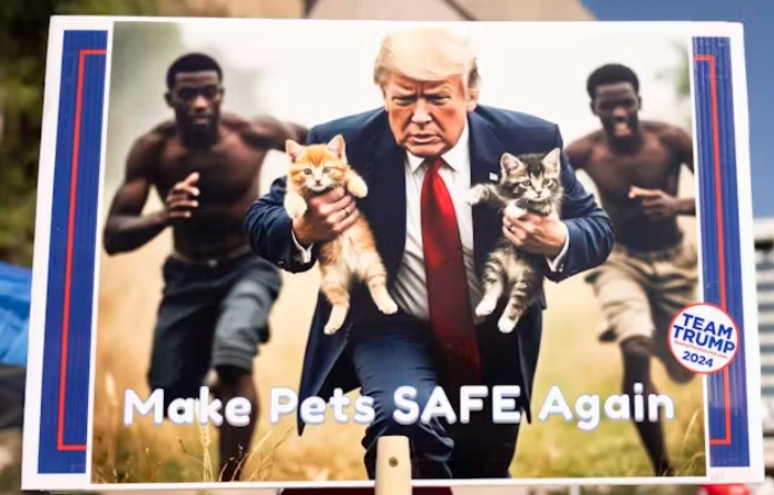C_DevonPierce's tweet photo. @LosersClubPod @StephenKing @ClubSTEPHENKING @StephenKingCat Remember, Stephen, it's those long legs that people will be voting for.

Do you really believe that Kamala Harris will be able to outrun every black man and save our kittens? https://t.co/lxWNBnqQwM