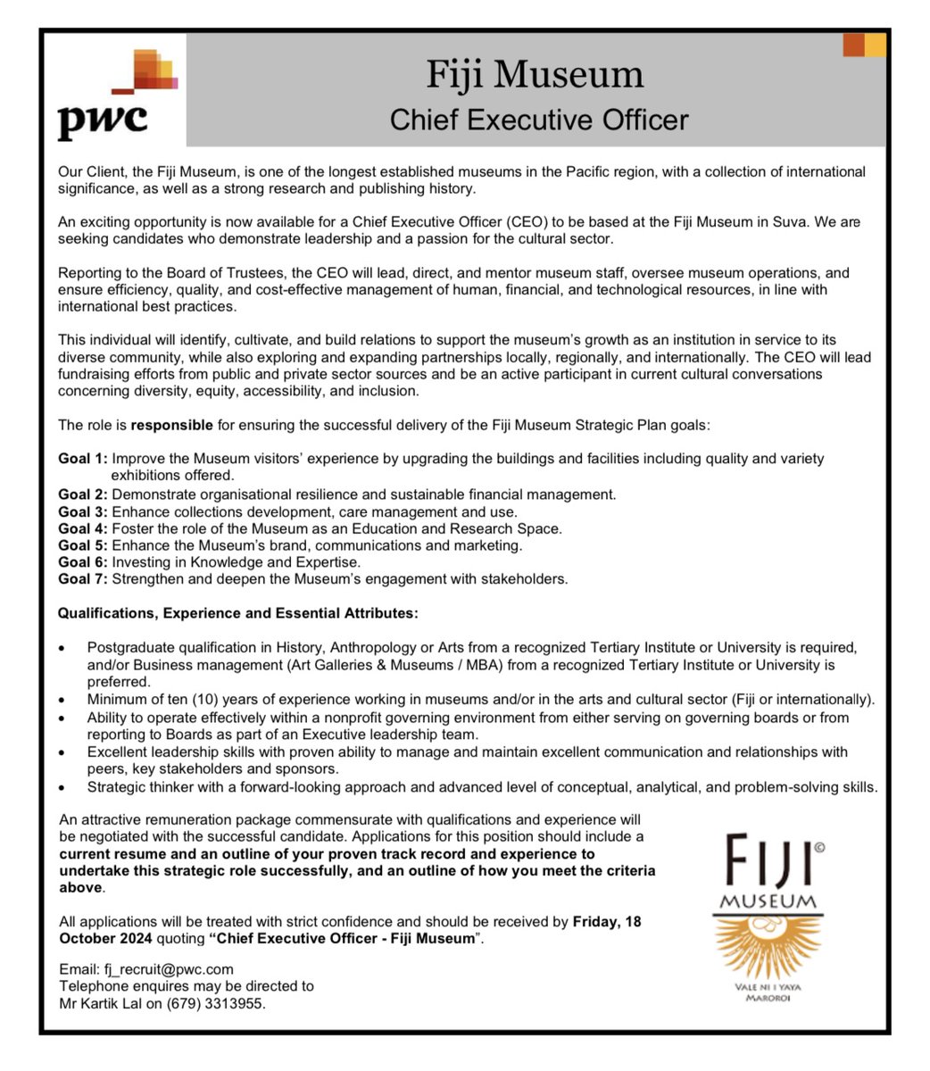 Fiji Museum tweet media