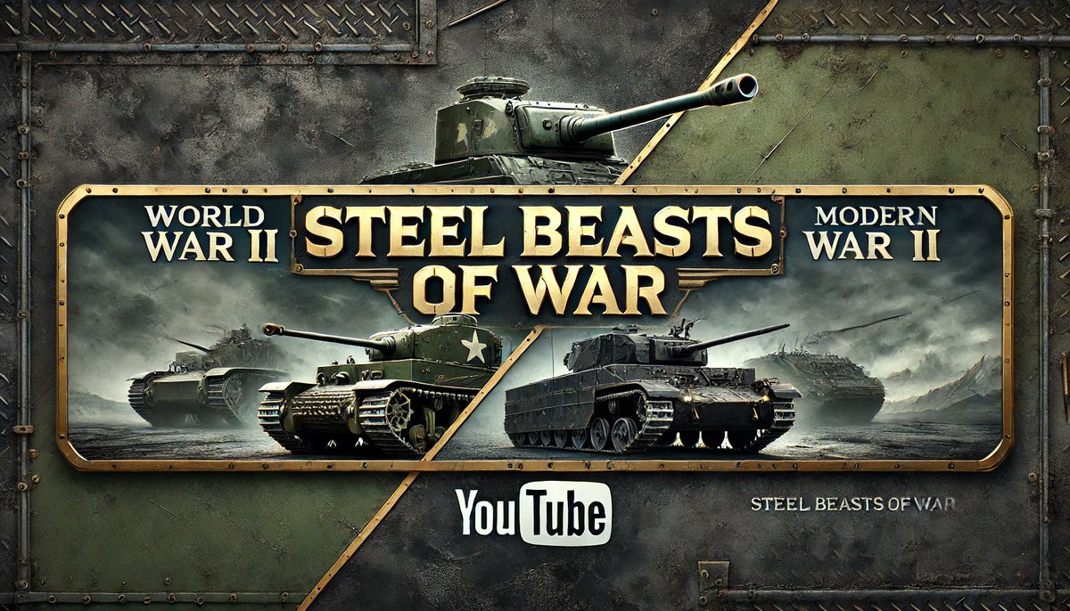 BeastsofWar's tweet image. 🚀 Welcome to SteelBeastsofWar! Discover the world of military vehicles, from WWII icons to modern marvels. Watch our introduction video to learn more! 🎥🔗youtu.be/bMhEfJNe1ZE #MilitaryHistory #Tanks #WarMachines