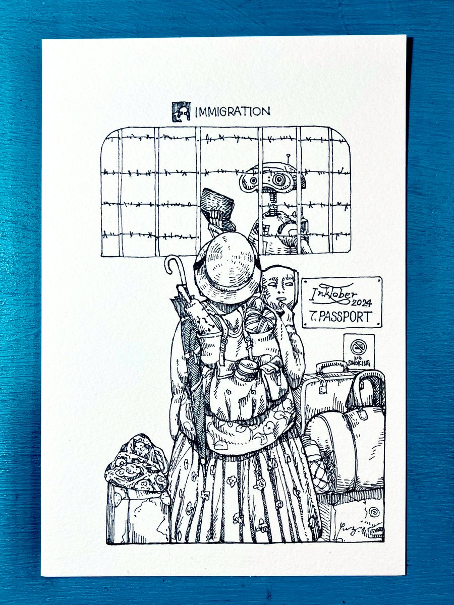 inktober
7. パスポート

#Inktober #inktober2024 
