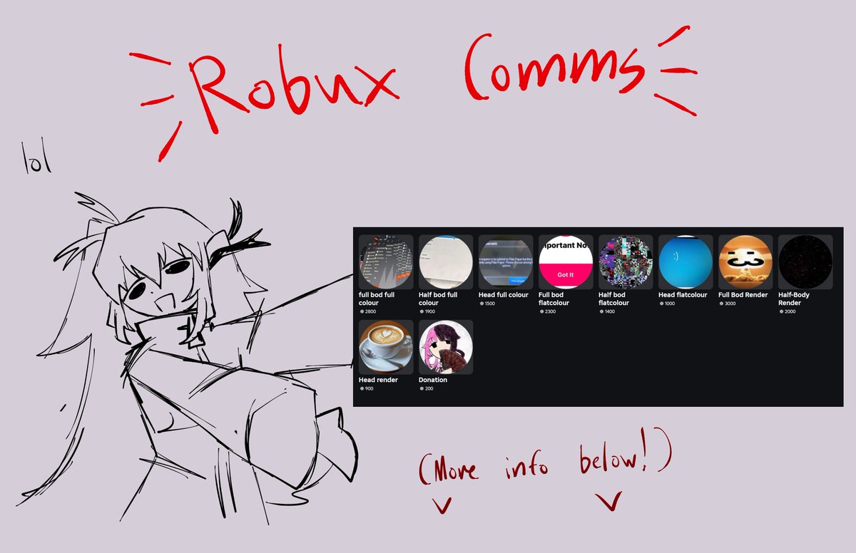 NaNaaaoto's tweet image. Decided to open up Robux c0mms to have more payment options

(See more below)

#robloxcommission #roblox