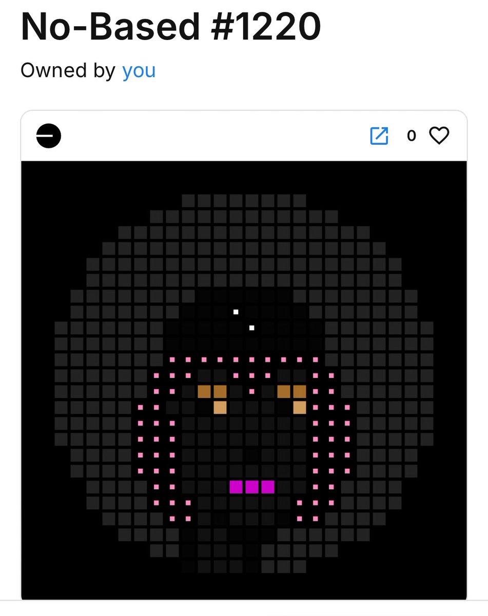 Accumulating @NoBaseism NFTs 👑💄

0 listed
0 sold
100% hold

🔵 #BasedQueen #WomenNFTs #PinkPower