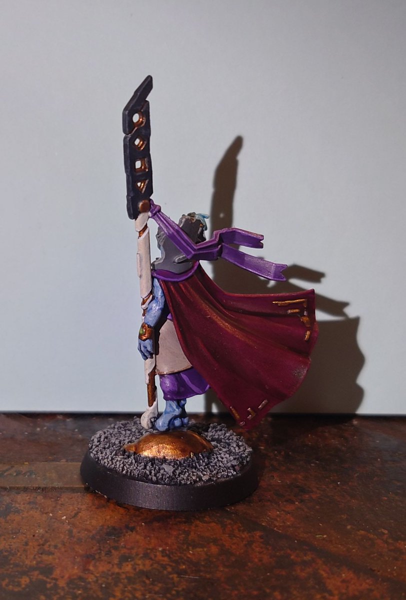 Bunkyboy91's tweet photo. Over did the colour balance. Too much purple. It's just over over powering the model 🤦

It's done now though
#WarhammerCommunity 
#warhammer40k https://t.co/D4dfiAw1F1