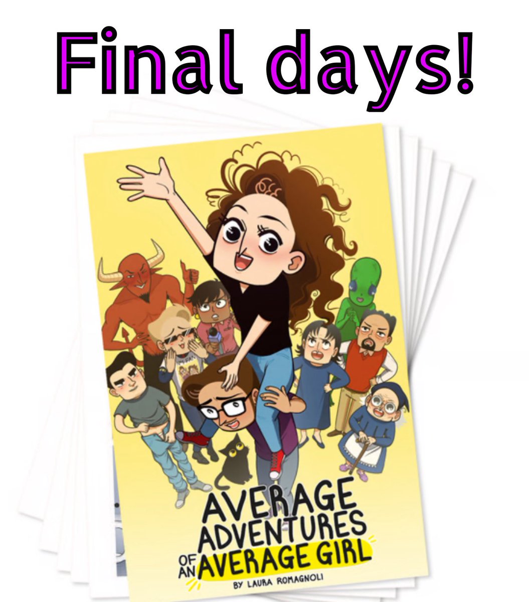 You only have three days left to preorder Laura Romagnoli’s (<a href="/lallirrr/">average_girl_webcomic</a>) Average Adventures of an Average Girl Volume 1 on Kickstarter! Check it out and all the backer rewards before it’s too late!

kickstarter.com/projects/rocke…

#Kickstarter