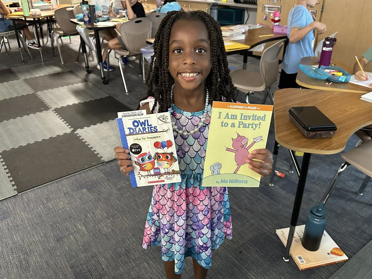 Thank you to my friends who contributed to our class library from the book fair!! #teambes #bengalpride