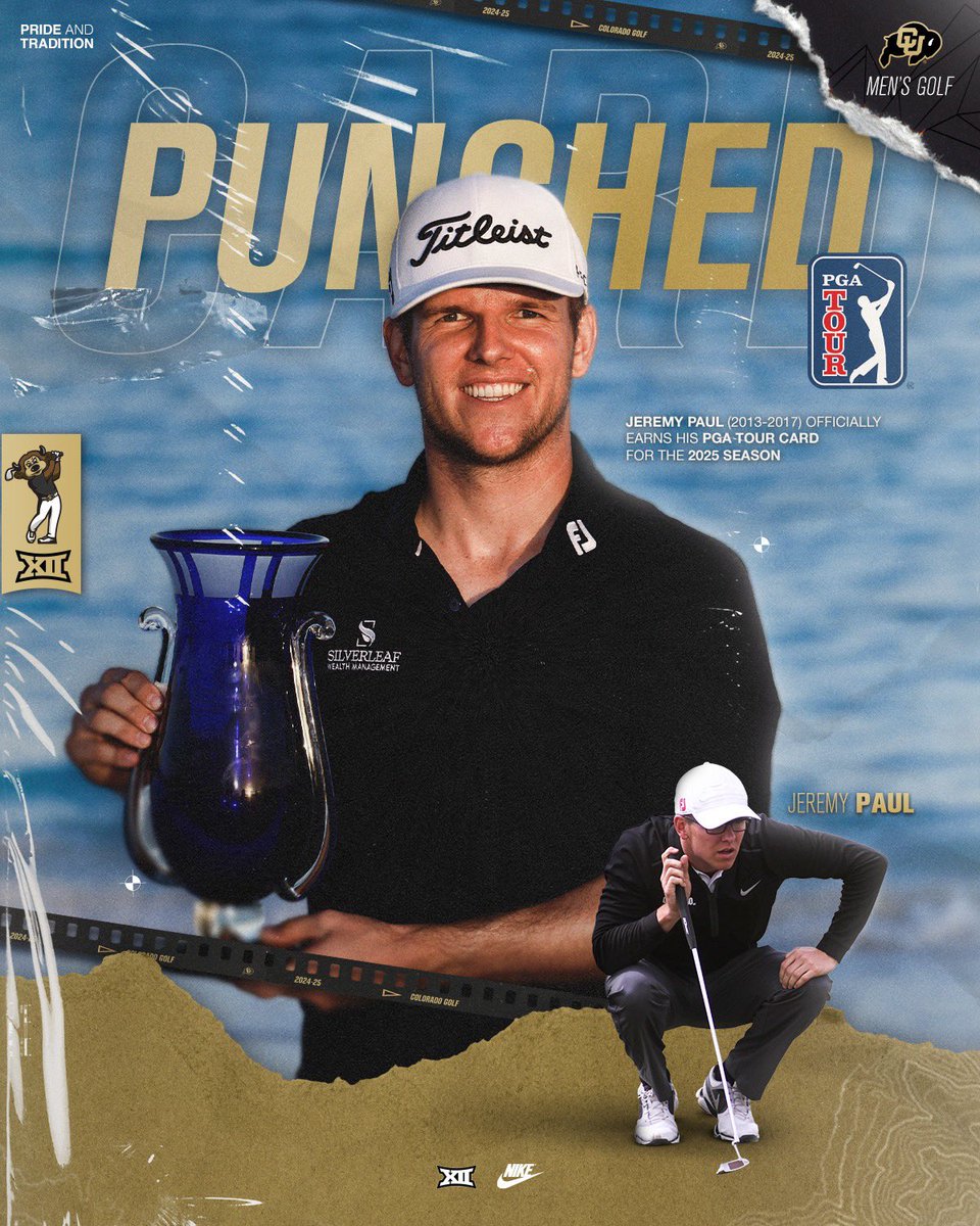 Jeremy Paul ➡️➡️➡️➡️ <a href="/PGATOUR/">PGA TOUR</a> 

Let’s Go!! 

🦬 | ⛳️