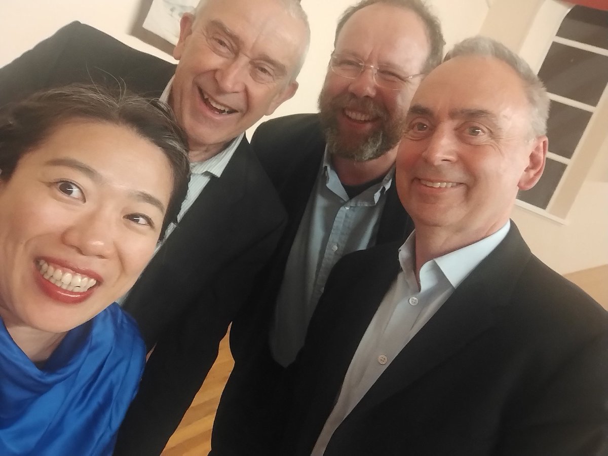 Victoria4tet's tweet photo. That was a great concert in Teeside! Thank you very much for listening our concert. And thank you for Petr playing with us! His tenor sound solo in Verdi was absolutely marvelous. 
#verdi #victoriastring4tet #teeside #beethoven #schubert #elgar #petrprause https://t.co/7l9m4luZbu