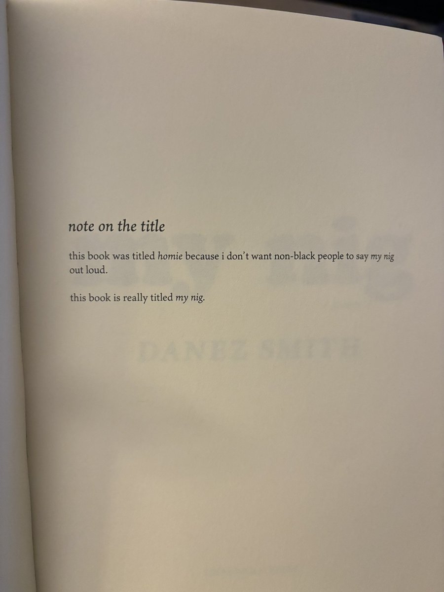 Danez_Smif's tweet photo. The Author >> The First Pages 💃🏾💃🏾💃🏾

from BLUFF (2024) 
from HOMIE (2020) 
from DON’T CALL US DEAD (2017) https://t.co/HiUeC6yIHf