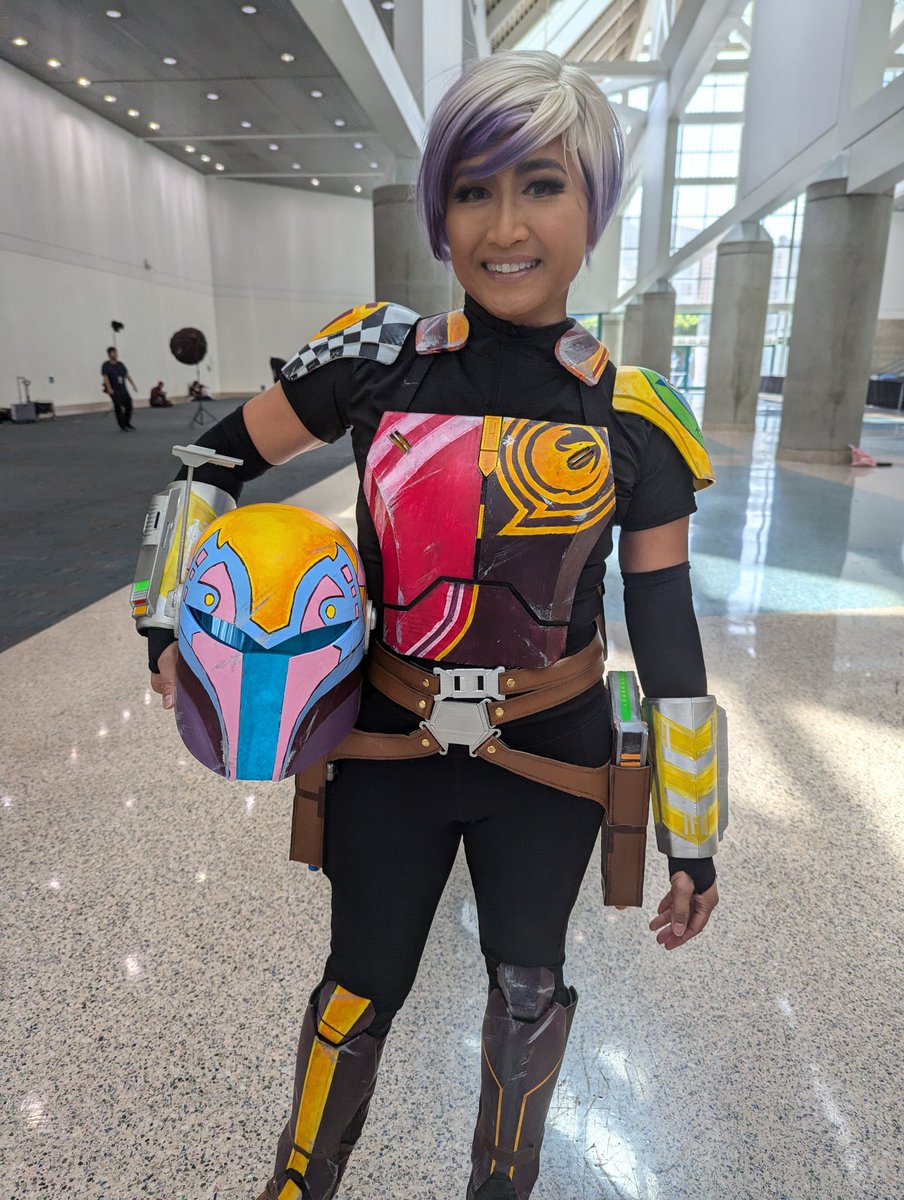 ChristianeElin's tweet photo. What's that? More Cosplay from @comicconla ...you got it.
#LACC #LACC24 @scifivision 
Sabine: Girl with a Great Smile
Indiana Jones, #Ewok #FNAF #Springtrap https://t.co/lMajFn9aQF