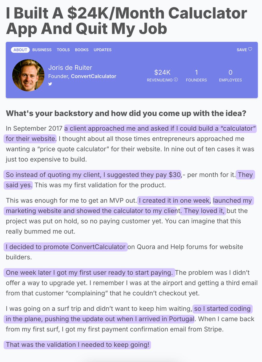 Saas founders: this is how a $24K MRR idea gets validated.

hint: it's not complicated.