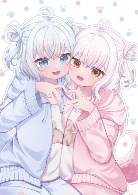 わんこぱじゃま#VRCイラスト #VRChat 