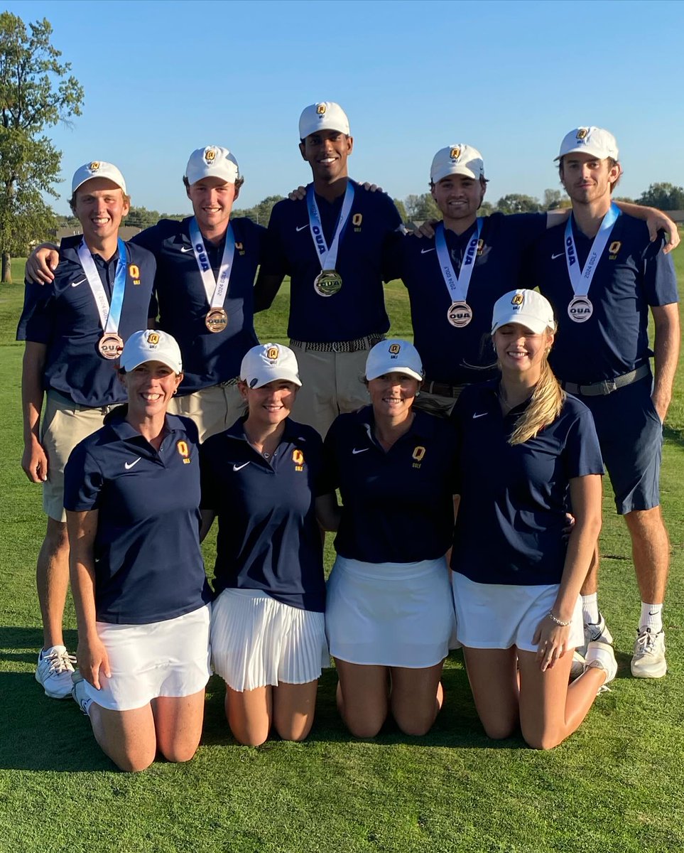Catgandcc's tweet photo. Congratulations Daniel Abraha!  
The 2024 OUA Men’s Golf Individual Champion and winner of the Len Shore Trophy!

Both  @queensgaels Men’s and Women’s Teams finished third and punched their tickets to the National Championships in May!

Well done!!

📷 @queensugolf https://t.co/85kgdHLzjs