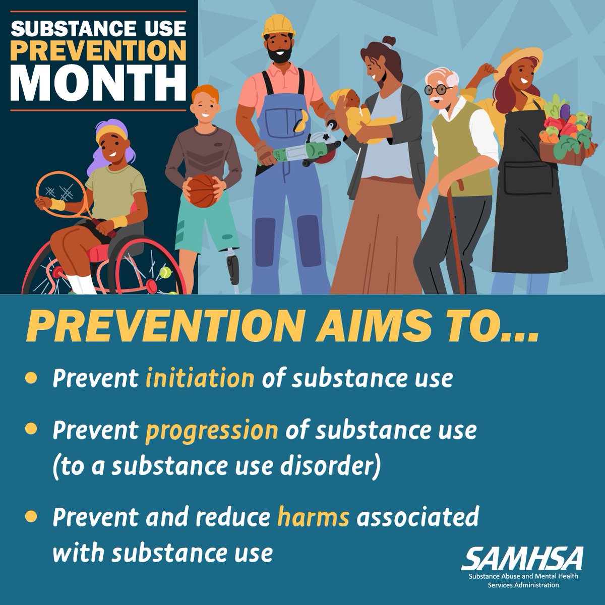 vcauhape's tweet photo. Prevention gives us an opportunity to get ahead of challenges. So that individuals, families, and communities can be healthy and thrive. #SubstanceUsePreventionMonth #PreventionMonth #MyPreventionStory https://t.co/7fV2QohASS