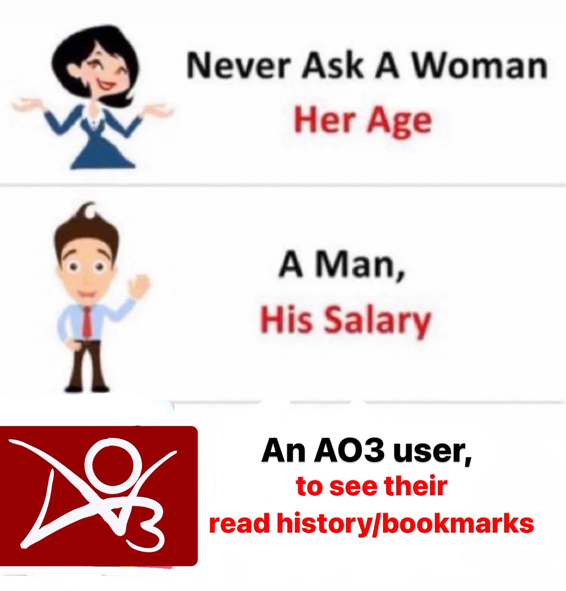 wwxwashere's tweet image. my ao3 history stays between me and god 🙏