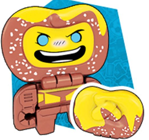 DailyTFormers's tweet photo. No need to get so salty. He just has some cheesy jokes. Jokes you have seen before with no twists. You better be bready for some knotty puns heading your way. Today's #Transformers of the day is #Botbots Bretzel! https://t.co/zluZhdWxhq