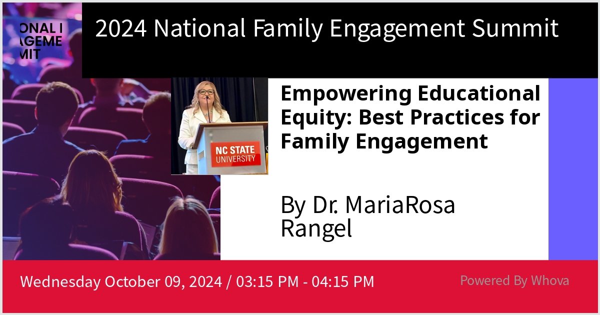 Get ready for impactful discussions as Dr.  <a href="/wchavis/">Will Chavis</a> and I take the stage at the 2024 National Family Engagement Summit, shedding light on effective family engagement strategies to propel educational equity forward. #nfesummit24 #Whova <a href="/WCPSSEquity/">WCPSS Equity Affairs</a> <a href="/WCPSS/">Wake County Public School System</a>