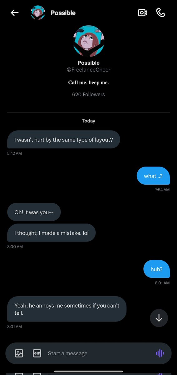 infuriousvix's tweet photo. 𝖔𝖔𝖈.⠀ i woke up to this 🤦‍♀️ guys if u have nothing to say pls don't bother me like this person right here

i'm not the best in the morning, i easily get ticked off (shego core lol) and they were very confusing idk what they want, so i ended up blocking them 😭 https://t.co/EfDd94qZYY
