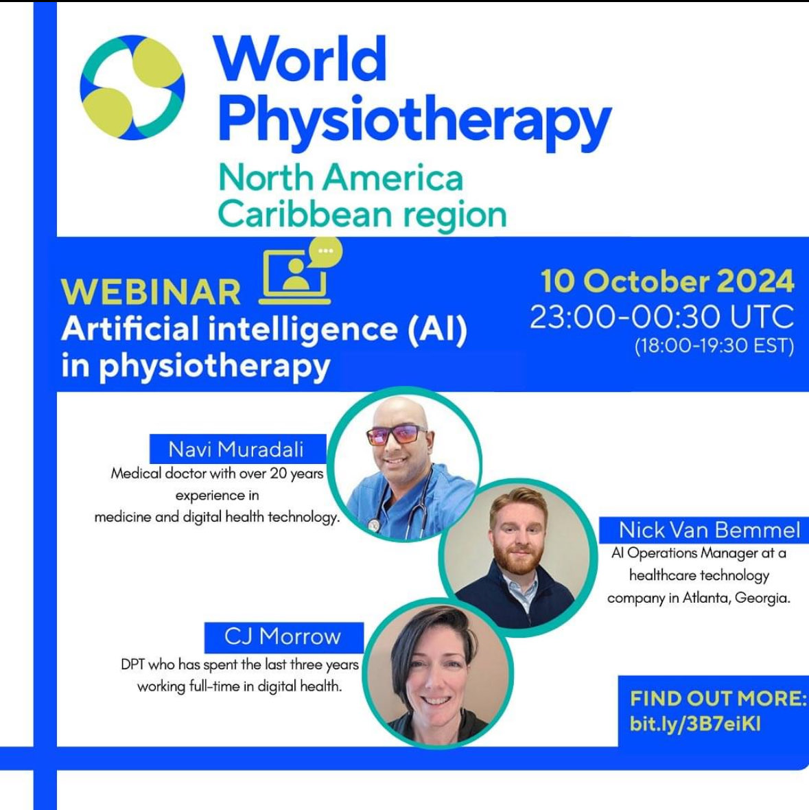 Our next Webinar promises to be quite interesting and educational. MOs from ⁦<a href="/WorldPhysioNACR/">World Physiotherapy NAC</a>⁩ please check bit.ly/3B7eiKl and Register! Thanks @navimuradalis ⁦<a href="/CJMorrow_PTDPT/">CJ Morrow</a>⁩ ⁦<a href="/NickVanBemmel/">Nick VanBemmel</a>⁩