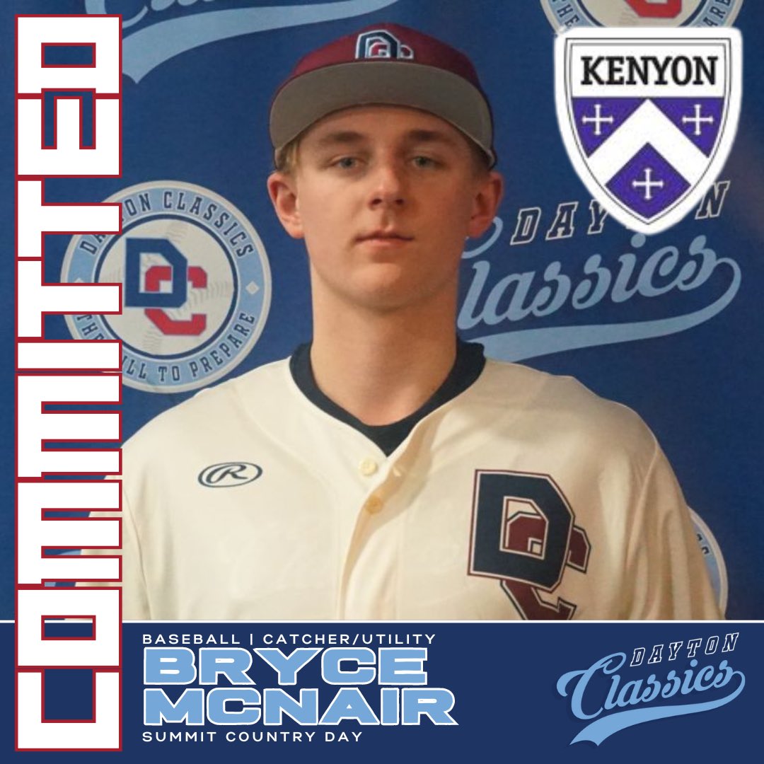 We’d like to recognize another Classic who’s made a decision on their next step - Bryce McNair has committed to Kenyon College! 

We are excited for Bryce and happy that they have seen the potential in him as we have. 

Congrats Bryce!