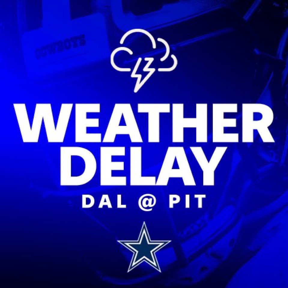 RapSheet's tweet photo. #Cowboys vs #Steelers on @SNFonNBC is in a weather delay https://t.co/8YrKOYnTJT