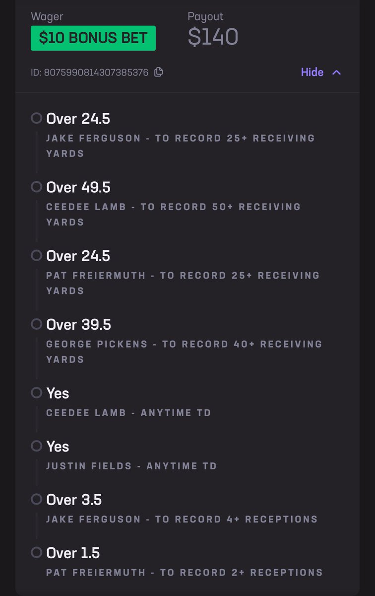 PensPicks's tweet photo. My mama and dada are doing pretty good this weekend and they’re up 40 units! Here’s our #SNF parlay! #GamblingTwitter #GamblingX #SportPicks #PensPicks #TailThis #SportBetting #Betting #NFL #NFLPicks https://t.co/5BBmmM0vzh