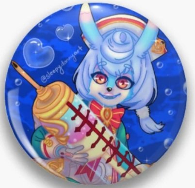 sleepydannyvt's tweet photo. new smol character buttons available on my redbubble (iansan will arrive after her element announcement) #GenshinImpact https://t.co/ihlLbyVbGt