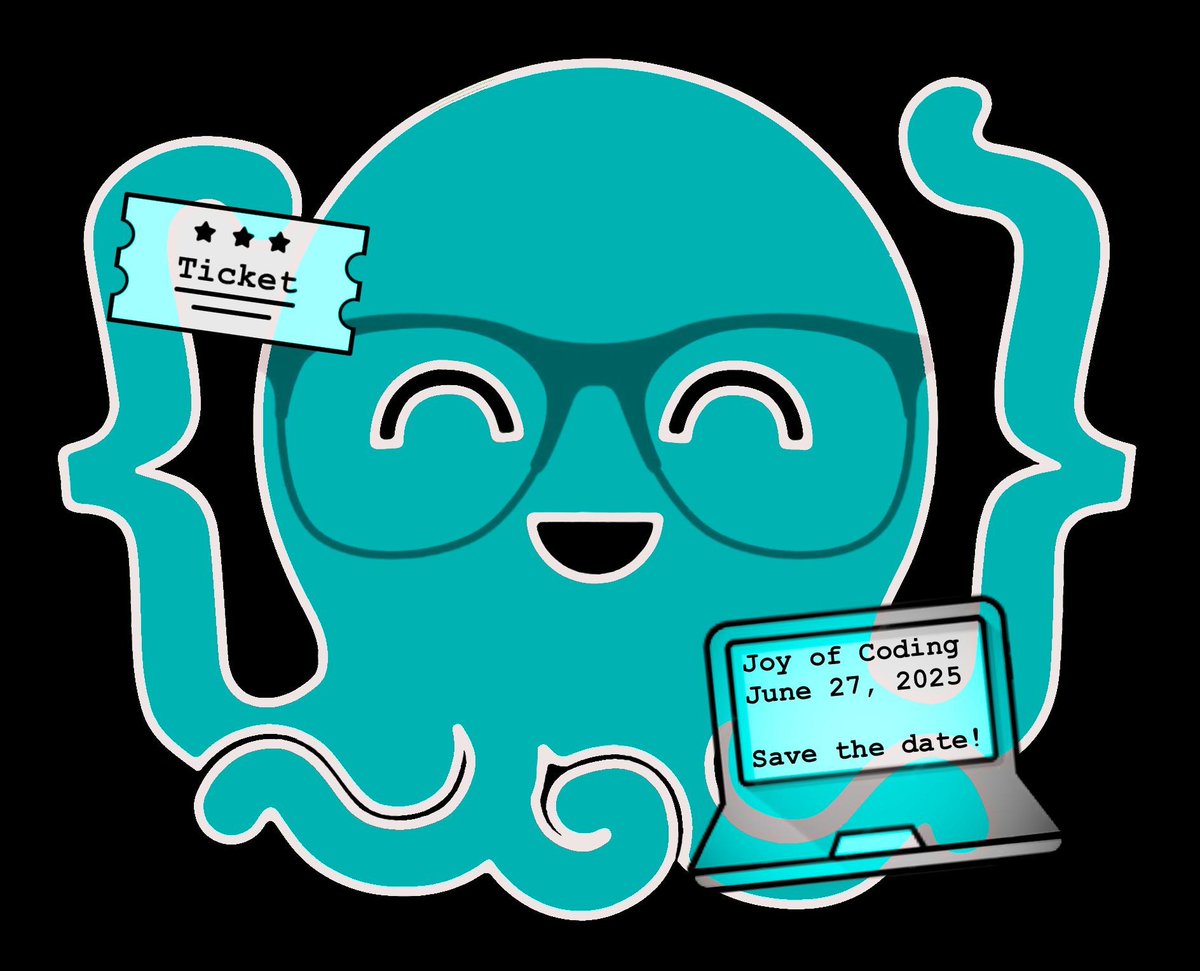 JoyOfCoding's tweet image. ✨ We are coming back in 2025!
Joy of Coding 2025 is in the making, and we have a new team!
Meet us and check out our new website at: joyofcoding.org
📅 Save the date: June 27, 2025!
📣 Stay tuned for more!
#joyofcoding2025 #conference