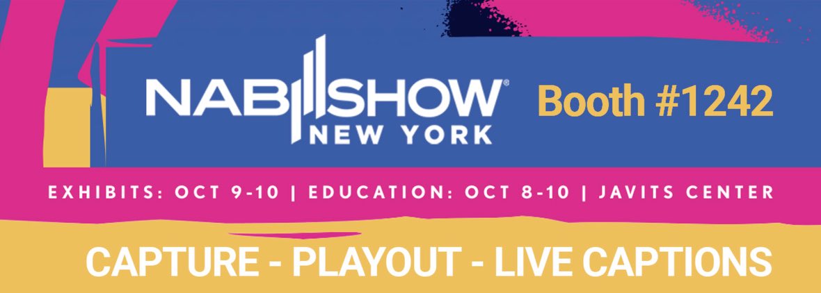 Join us on October 9-10 at the Javits Center, Booth 1242 for <a href="/NABShow/">NAB Show</a> , to experience the future of broadcast. From our Linux-powered capture servers to our signature "TV Station in a Mac," we’re ready to show how we’re pushing the boundaries of broadcast technology once again.