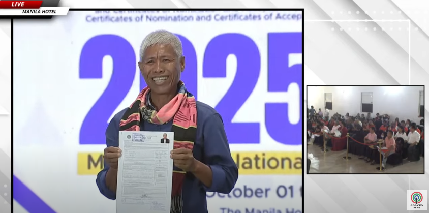 ABS-CBN News (@abscbnnews) on Twitter photo LOOK: Fisherman and 2021 Ramon Magsaysay awardee Roberto Ballon is seeking to join the senatorial race next year.
He says he graduated from the “University of Actual Experience.” | via <a href="/jauhnetienne/">Jauhn Etienne Villaruel</a> #Halalan2025 LOOK: Fisherman and 2021 Ramon Magsaysay awardee Roberto Ballon is seeking to join the senatorial race next year.
He says he graduated from the “University of Actual Experience.” | via <a href="/jauhnetienne/">Jauhn Etienne Villaruel</a> #Halalan2025