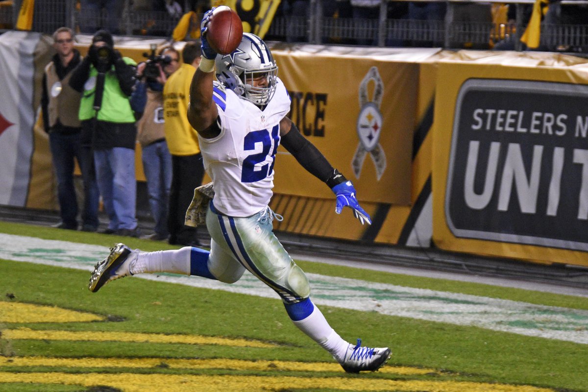 MikeLeslieWFAA's tweet image. Ezekiel Elliott in 2016 - scores the game-winning TD in Pittsburgh with just :09 left.

Jalen Tolbert in 2024 - scores the game-winning TD in Pittsburgh with just :20 left.

The Dallas Cowboys win thrillers in Pittsburgh.

(AP Photos)