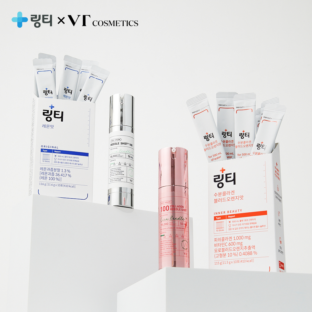 충성! 여러분, 안녕하십니까!

건조한 가을 날씨로부터 여러분의 수분 건강을 지키기 위해 
링티와 VT 코스메틱(<a href="/VT_cosmetics/">VTcosmetics_official</a>)이 만났습니다!

⏰ 오늘부터 시작되는 한정 수량 프로모션!
💧수분 흡수 시너지 &amp; 피부결 집중관리! '링티 10박스 + 리들샷®100' 구성
🍊수분과 콜라겐을 함께! '링티