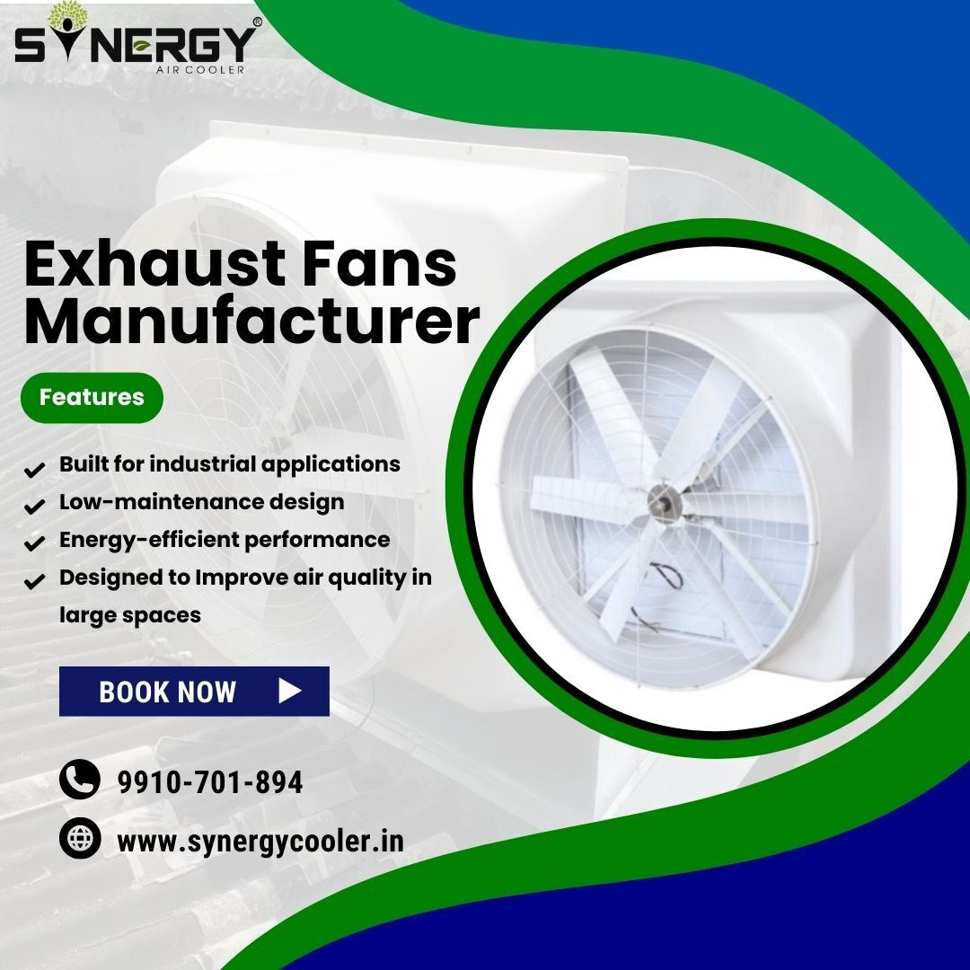 SynergyCooler's tweet photo. Keep your workspace fresh and safe with Synergy Systems’ industrial exhaust fans. Efficient, durable, and energy-saving. Visit our website https://t.co/k0Ht9pFW1G

#SynergyCooler #FreshAirRevolution #VentilationInnovation #ExhaustFans #IndustrialExhaustFans #SynergyExhaustFans https://t.co/T9LOCUOxJK